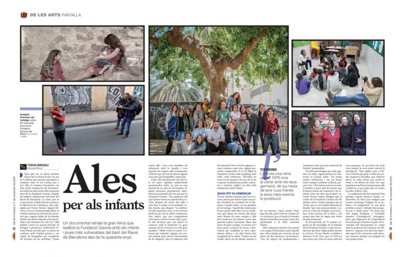 "Ales per als infants". Reportatge. Diari La República.