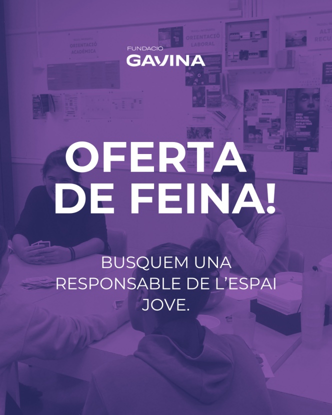 Oferta de feina Fundació Gavina